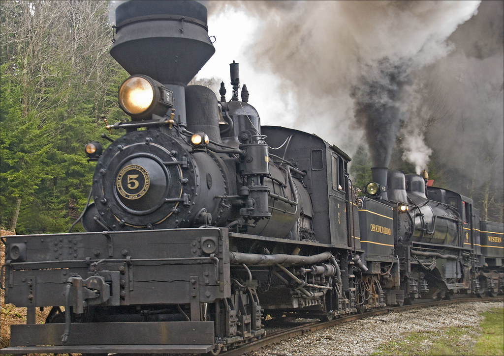 Engines No.5 and No.6 -- Cass Scenic Railroad (WV) May 2013