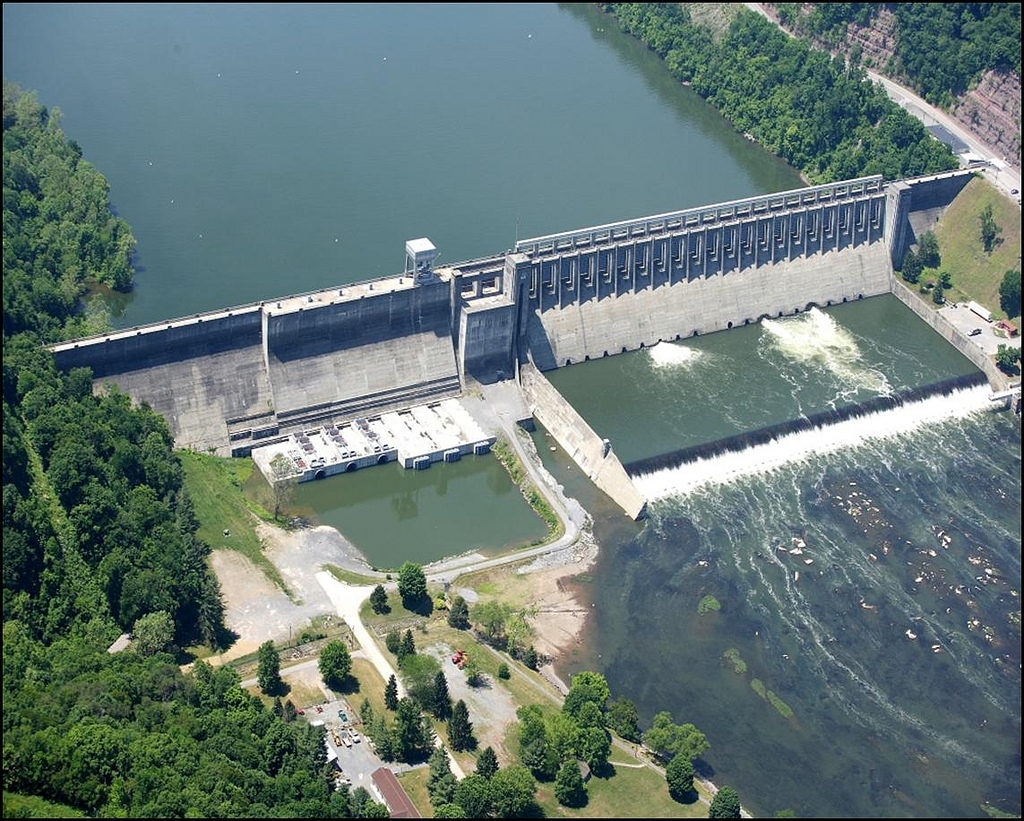 Aerial of Bluestone Dam