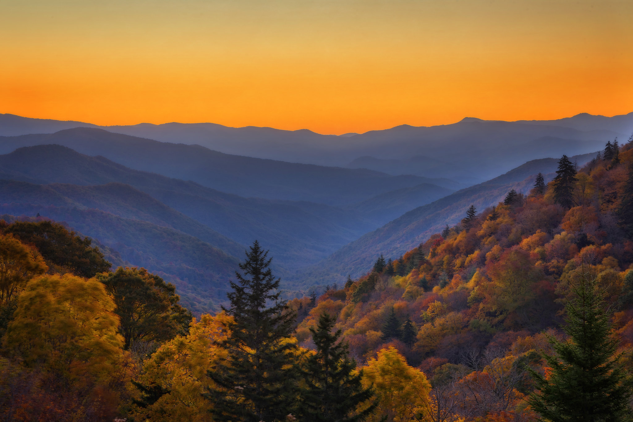 Smoky Mountains Sunrise (Great Smoky Mountain National Park)