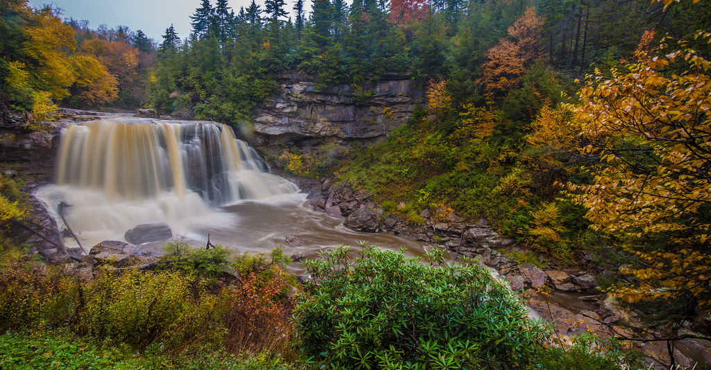 Blackwater Falls State Park with Fall Frame !