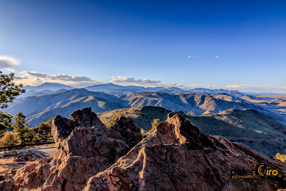 Rocky Mountians from the Top of Lookout Mountain in Golden, Colorado